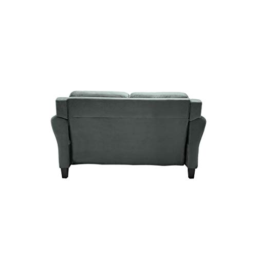 Lifestyle Solutions Harrington Loveseat, Black