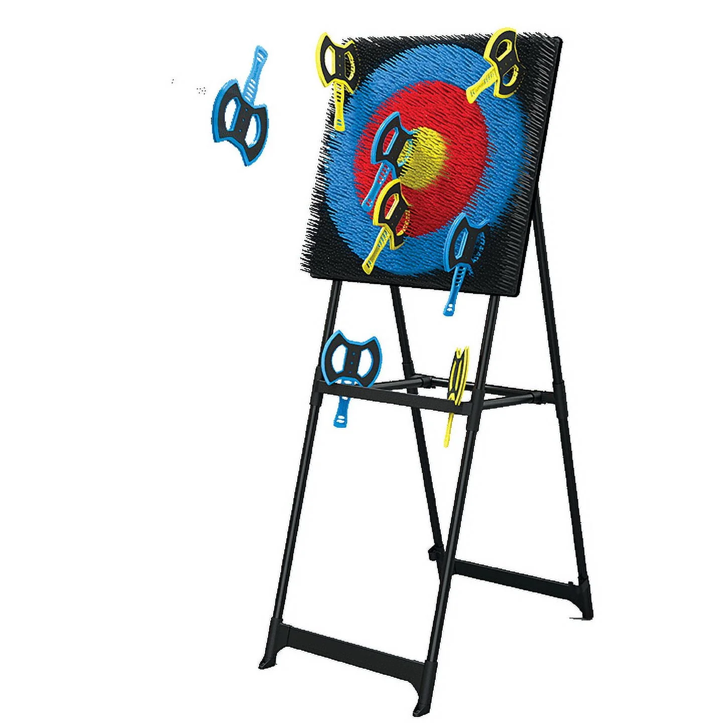 Eastpoint Sports Axe Throwing Target Game - 5ft Tall Sturdy Steel Frame - Includes 8 Throwing Axes