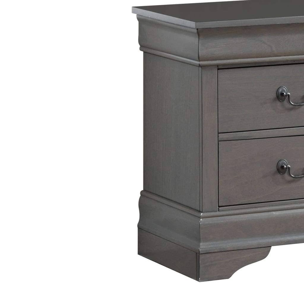 Furniture of America Louis Philippe III Gray Night Stand