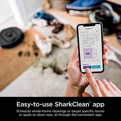 Shark AV2501S AI Ultra Robot Vacuum, with Matrix Clean, Home Mapping, 30-Day Capacity HEPA Bagless Self Empty Base, Perfect for Pet Hair, Wifi