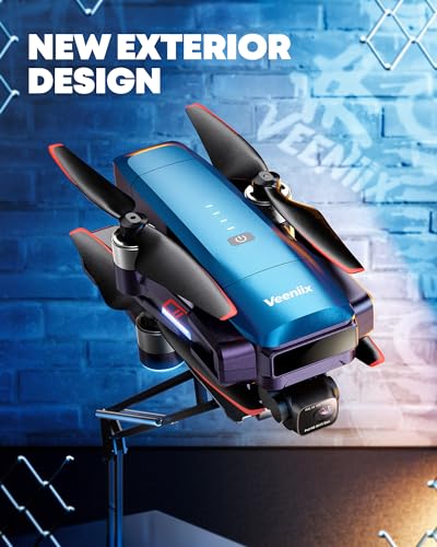 V11Air Drone with 6K Camera for Adults, 3-Axis Gimbal Drones with 4K/30fps Video, 10000ft FPV Transmission Professional Drone
