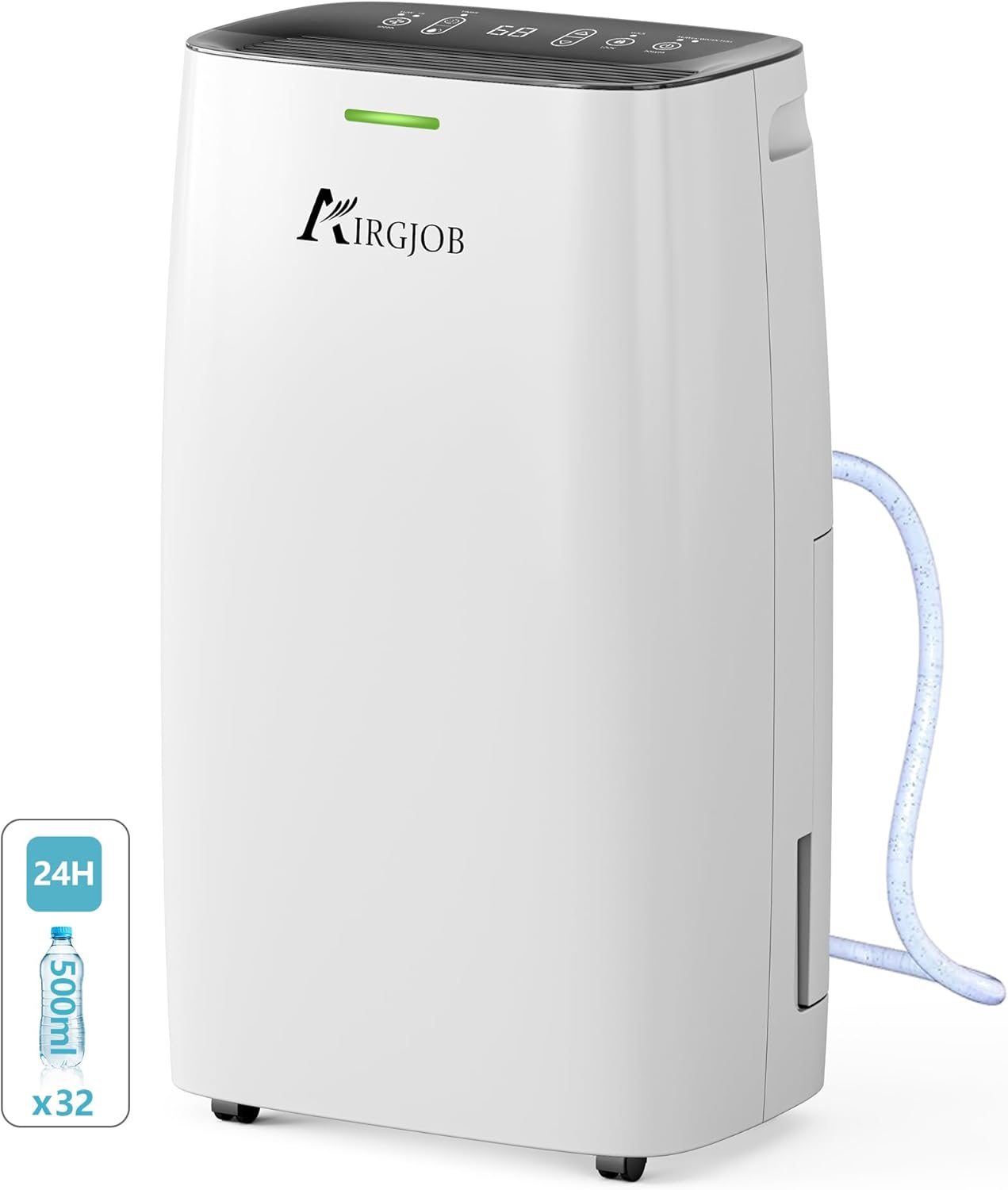 32-Pint Dehumidifier for Basement and Large Room - 2000 Sq. Ft, Quiet Dehumidifier for Large Capacity Room Home Bathroom Basements