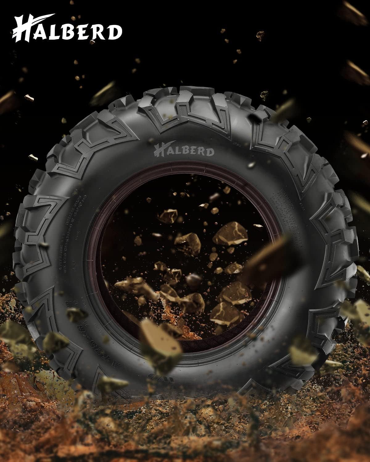 Set of 4 ATV UTV Tires 25x8-12 25x10-12 17MM Tread Depth 25x8x12 25x10x12 Compatible for 02-14 POLARIS SPORTSMAN 400/700