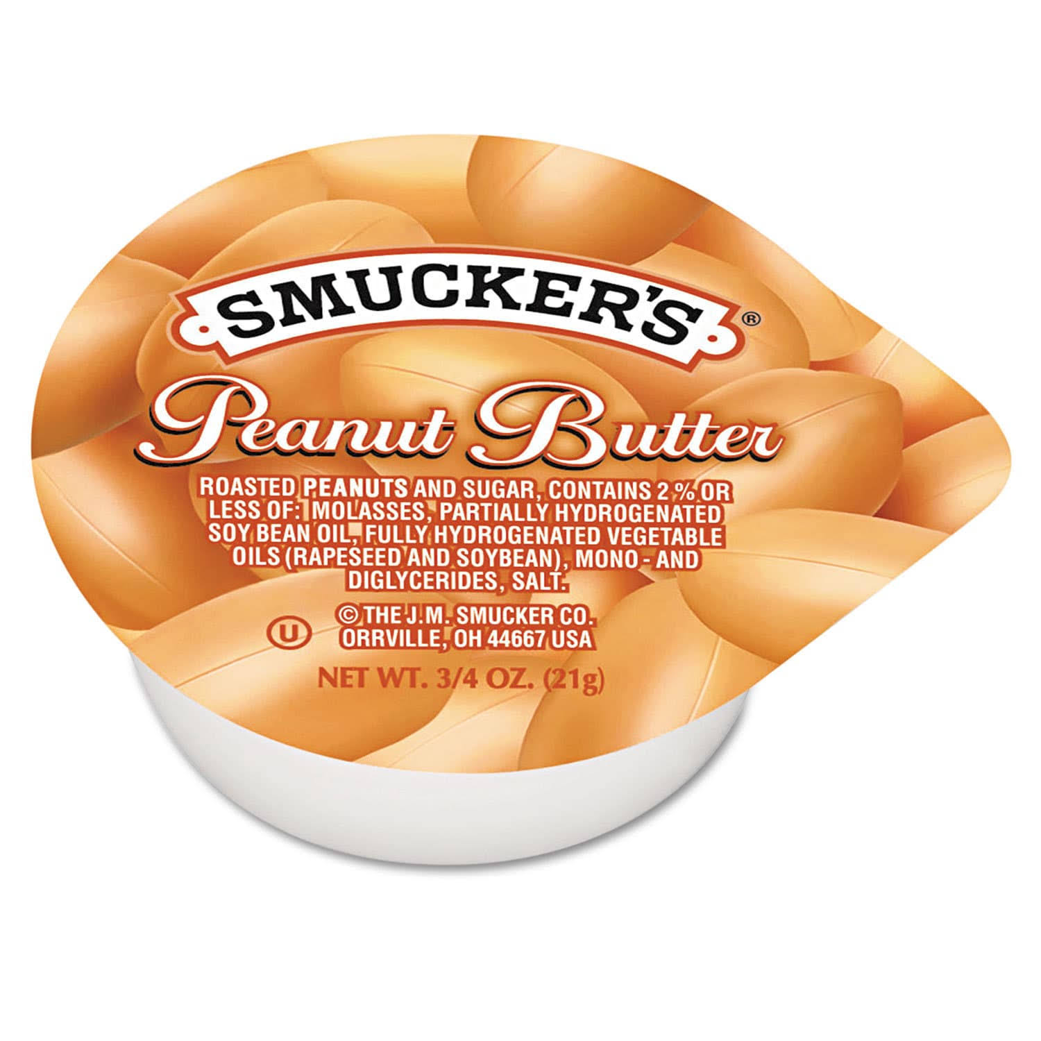 Smucker&s Single Serving Packs, Peanut Butter - 3.4 oz cartons, 200 pack