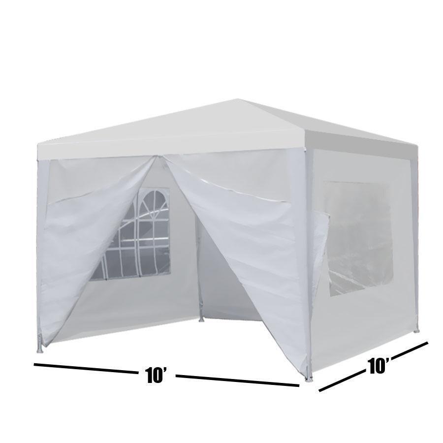 Carport Garage Car Shelter Canopy Party Tent Sidewall Gazebo White