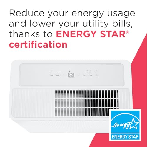 Frigidaire 50-Pint Portable Dehumidifier with Wi-Fi and Energy Star Certification for Medium/Large Rooms & Basements, Custom Humidity Control