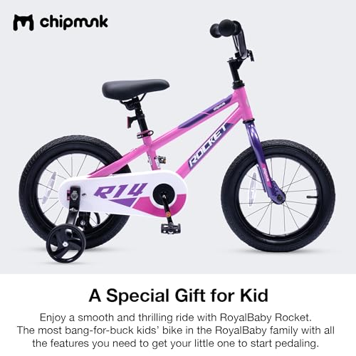 Chipmunk Kids Bike Toddlers 12 14 16 18 Inch Wheel Bicycle Beginners Boys Girls Ages 3-11 Years, Multiple Color Options