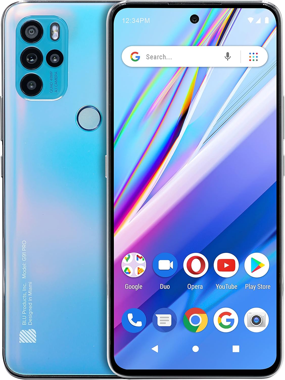 BLU G91 Pro | 2022 | 3-Day Battery | Unlocked | 6.7” Full HD+ Display | 128GB | 48MP Quad Camera | US Version | US Warranty | Graphite