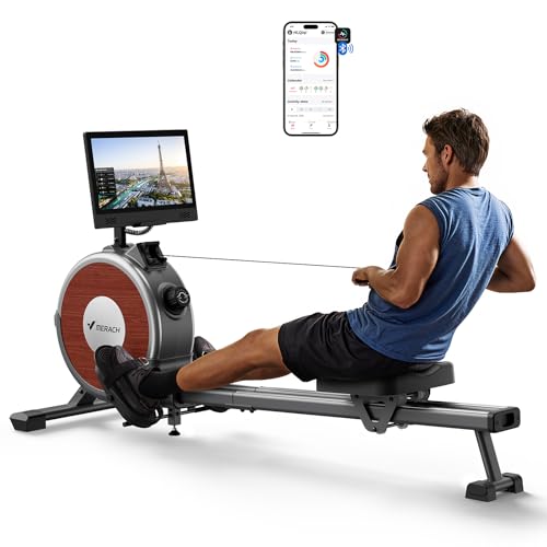 MERACH Rowing Machines for Home, Magnetic Rowing Machine with 16 Levels, Rower Machine of Quiet Resistance