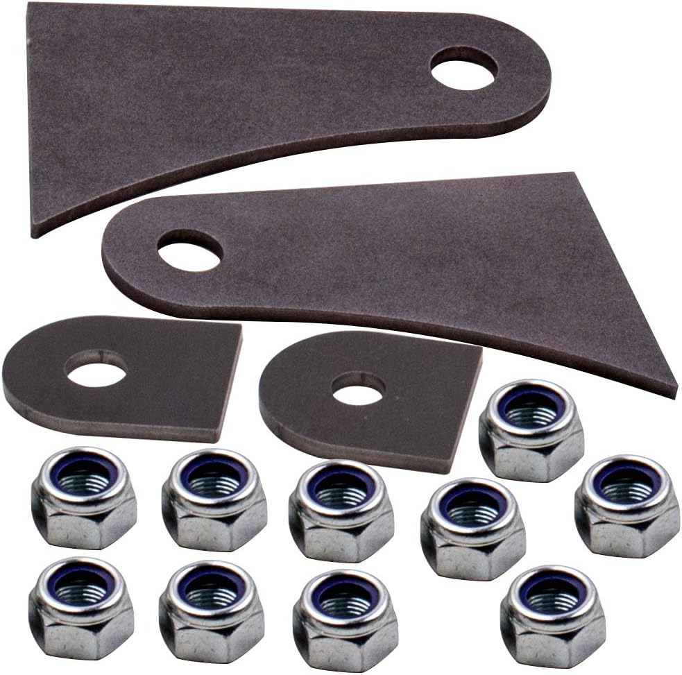 Waverspeed Parallel 4-Link Suspension Kit, Universal 5 Bars Classic Car Rat Rod Mounts with Weld-On 4-Link 1.25" x 24" Bars