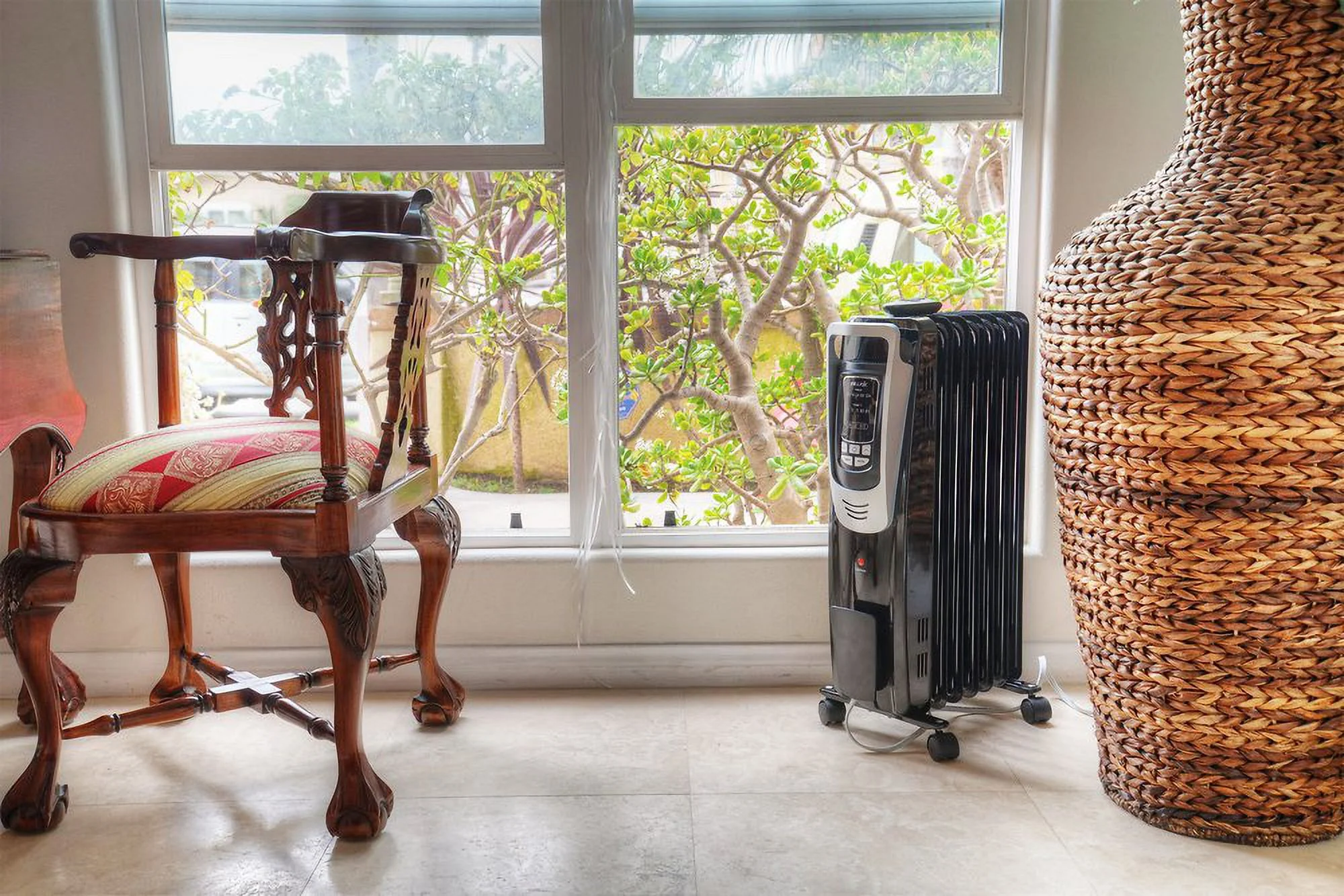 Electric Oil Radiator Heater - Black