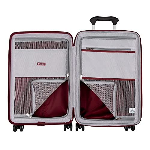 Travelpro Maxlite Air Hardside Expandable Carry on Luggage, 8 Spinner Wheels, Lightweight Hard Shell Polycarbonate Suitcase, Shadow Grey