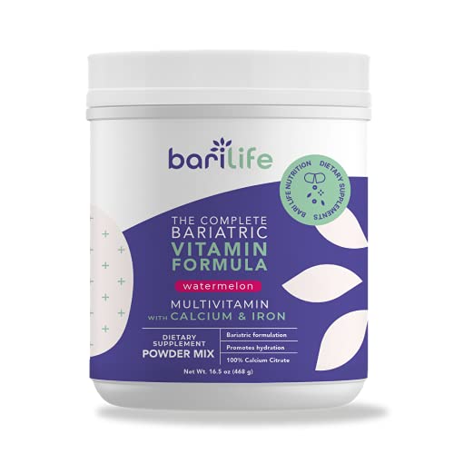 Bari Life Complete Bariatric Multivitamin Powder w/Calcium Citrate and Iron (Watermelon, 60) - Kansas Nuitrition - HNZSDS