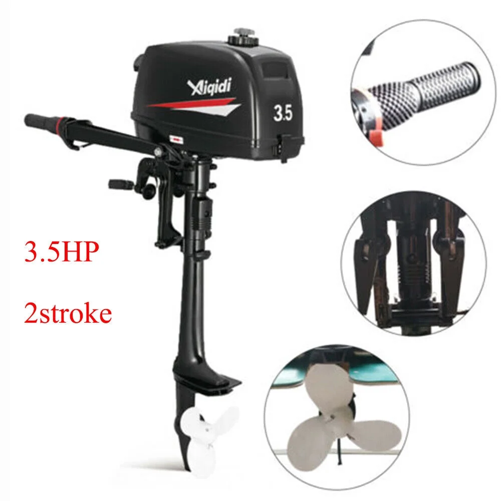 CNCEST 2-Stroke 3.5HP Outboard Motor Fishing Marine Boat Engine CDI Manual Starting