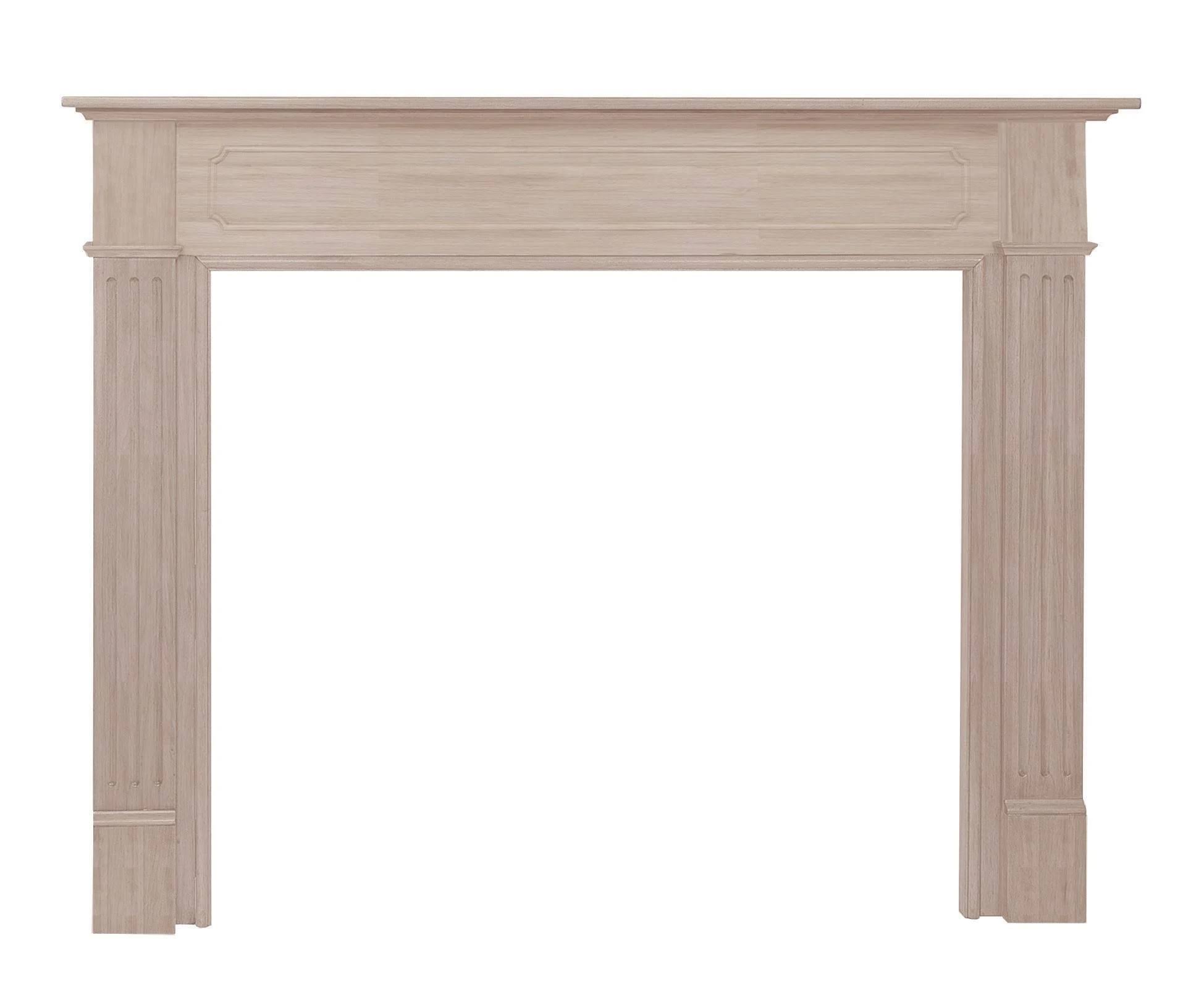 Pearl Mantels Williamsburg 56 inch Fireplace Mantel Unfinished
