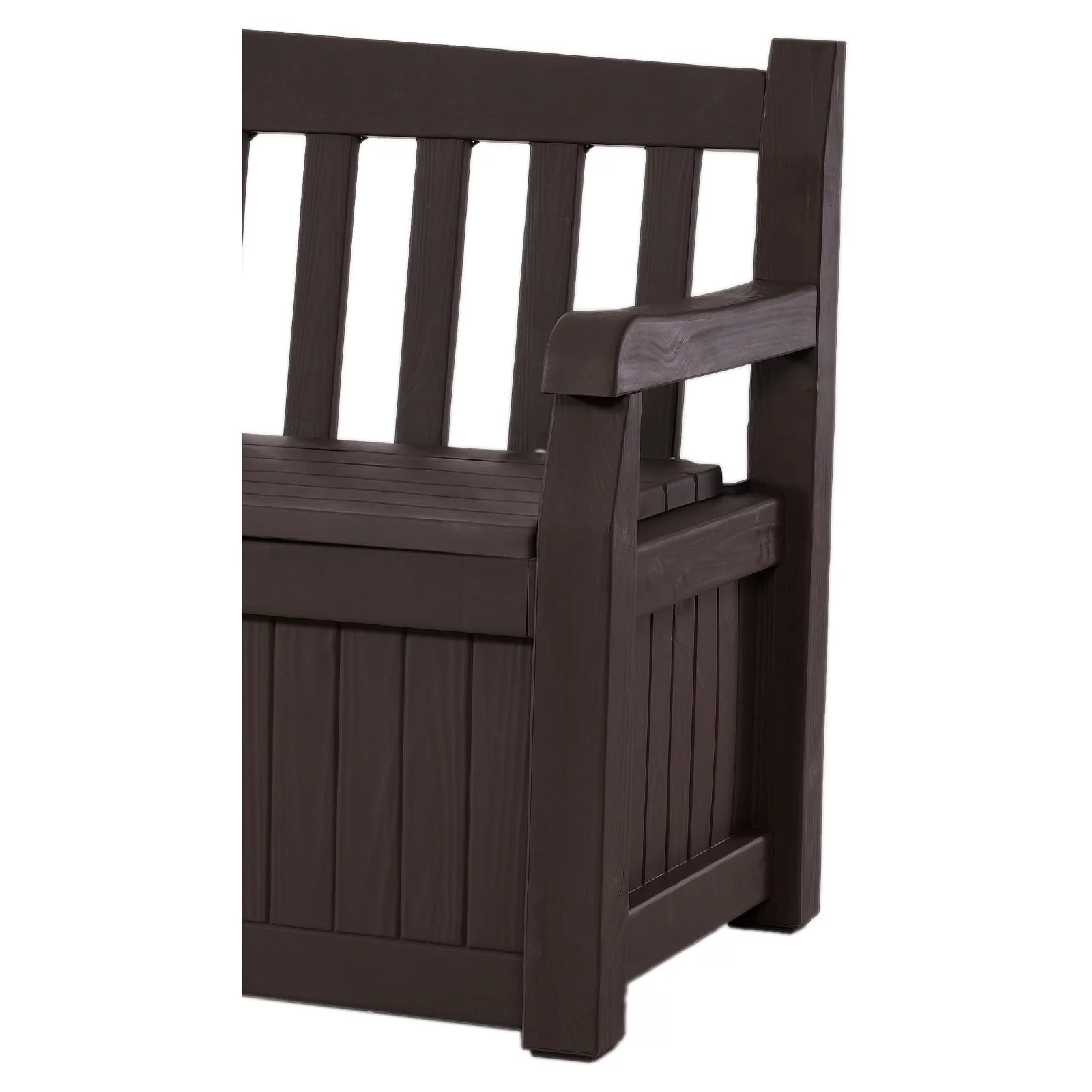 Keter Outdoor Storage Resin Bench - Brown