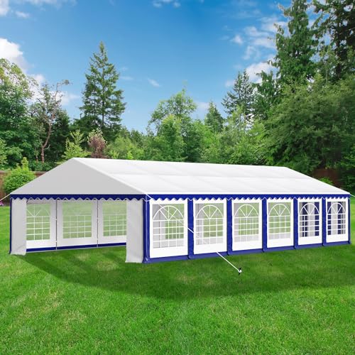 GREEN PARTY 20x40FT Party Tent Heavy Duty, Large Wedding Event Shelters with 7 Carry Bags & Removable Sidewalls