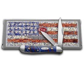Case Peanut Patriotic Kirinite Folding Pocket Knife 11208
