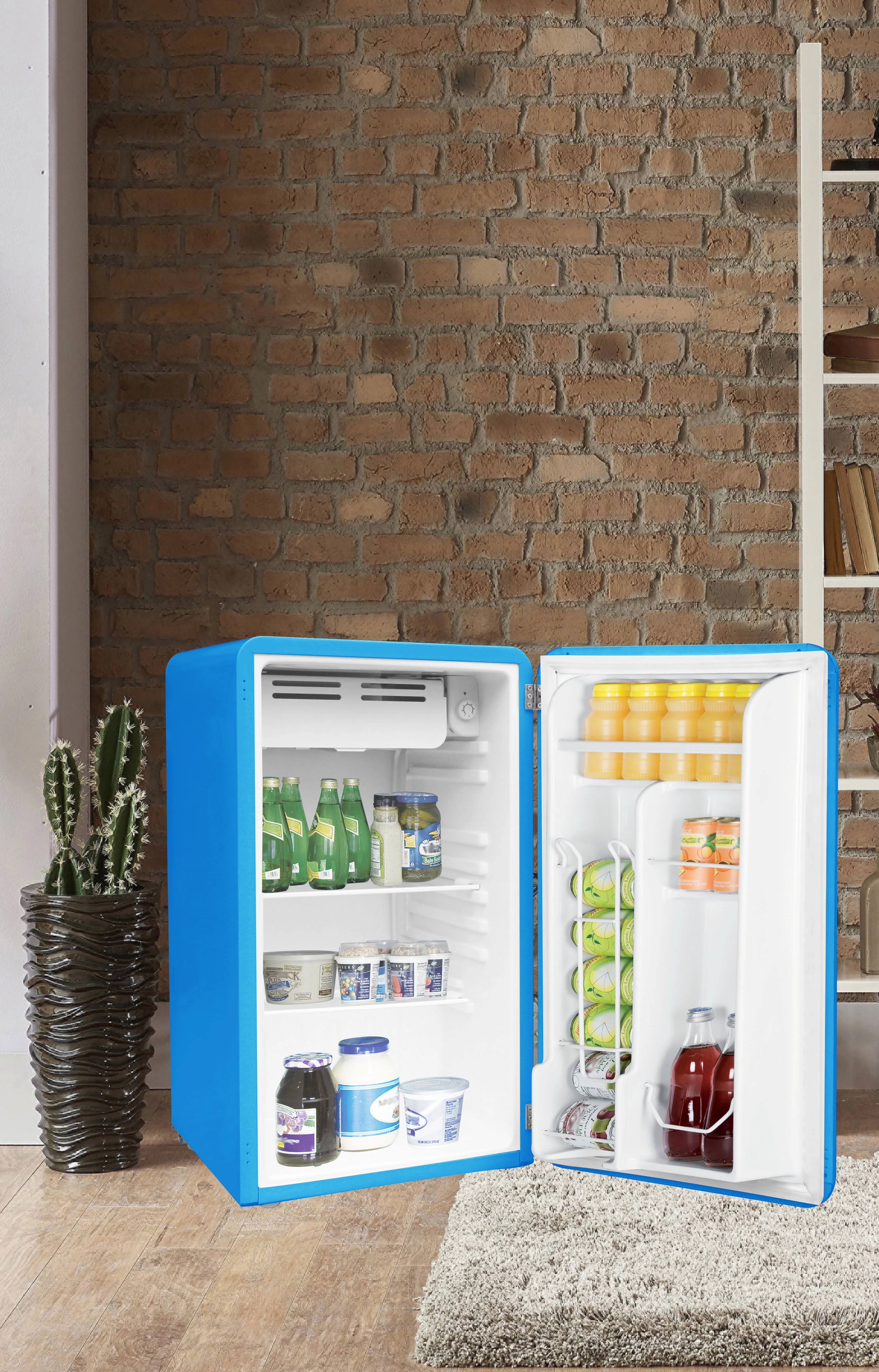 Frigidaire 3.2 cu ft Single Door Retro Compact Fridge EFR372, Pink