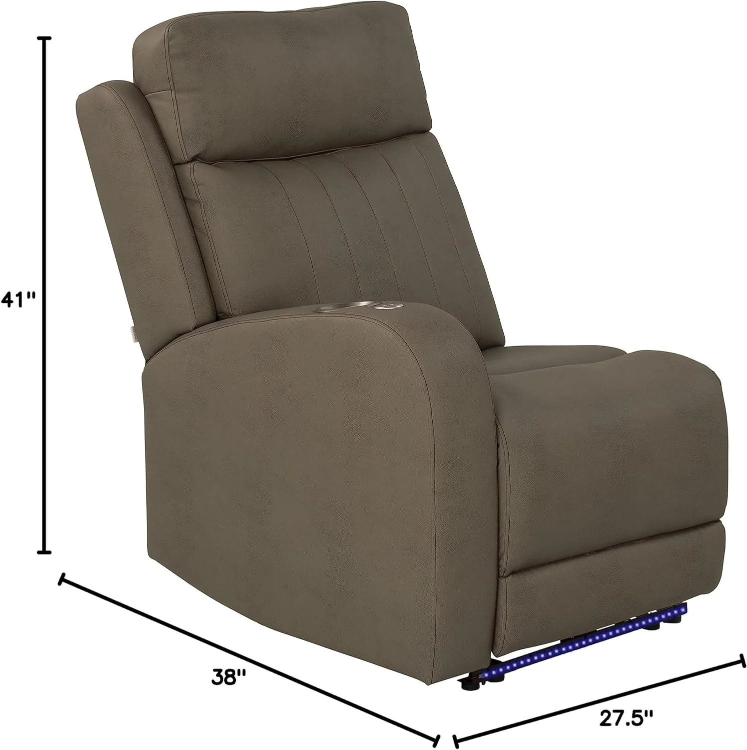 Thomas Payne Seismic Series Theater Seating Collection Right Hand Recliner For
