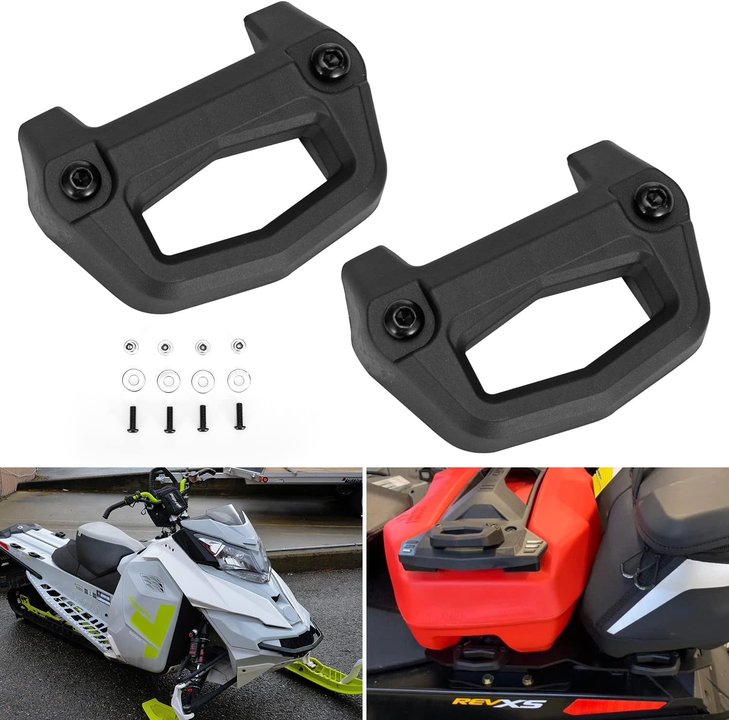 HAKA TOUGH LinQ Cargo Base Kit Brackets with Hardware for Ski-Doo, Sea-Doo ,Can Am LinQ Adapter Accessories,Replace OEM # 860201806 (Pair)