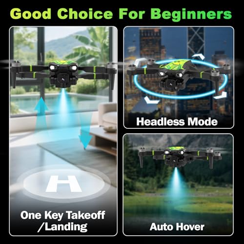 M18LCD Drone with 1080P Camera 45&deg; Adjustable Lens Brushless Motor Rechargeable LCD Remote Foldable RC Quadcopter for Beginners