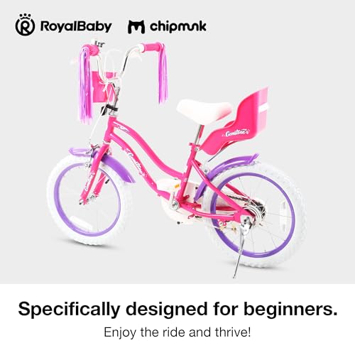 Chipmunk Kids Bike Toddlers 12 14 16 18 Inch Wheel Bicycle Beginners Boys Girls Ages 3-11 Years, Multiple Color Options