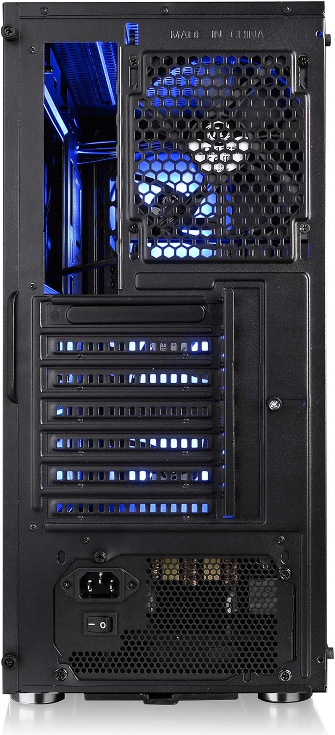 Thermaltake V200 Tempered Glass RGB Edition 12V MB Sync Capable ATX Mid-Tower Chassis with 3 120mm 12V RGB Fan + 1 Black 120mm Rear Fan Pre-Installed