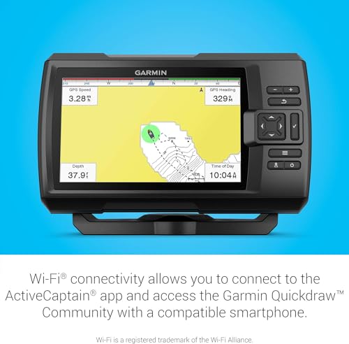 Garmin Striker Vivid 7cv, U.S. with GT20-TM Transducer - Easy-to-Use 7-inch Color Fishfinder and Sonar Transducer