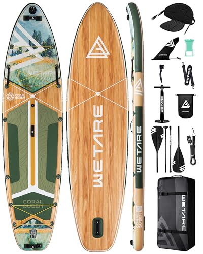 11'6"x35" Inflatable Paddle Board, 450lbs Extra Wide Stand Up Sup Board for Adults