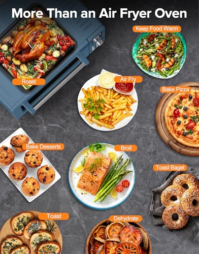 Nuwave Bravo Pro Smart 21QT Toaster Oven Air Fryer Combo, Convection Oven Countertop, 10 functions all in 1, with even & quick crisp technology