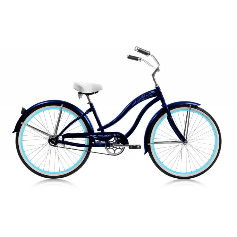 Micargi 26-inch Rover Dark Blue Single-Speed Beach Cruiser