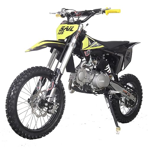 X-PRO Sail 125cc Zongshen Brand Engine Dirt Bike with 4-Speed Manual Transmission! Kick Start, Big 17"/14" Tires! (Orange)