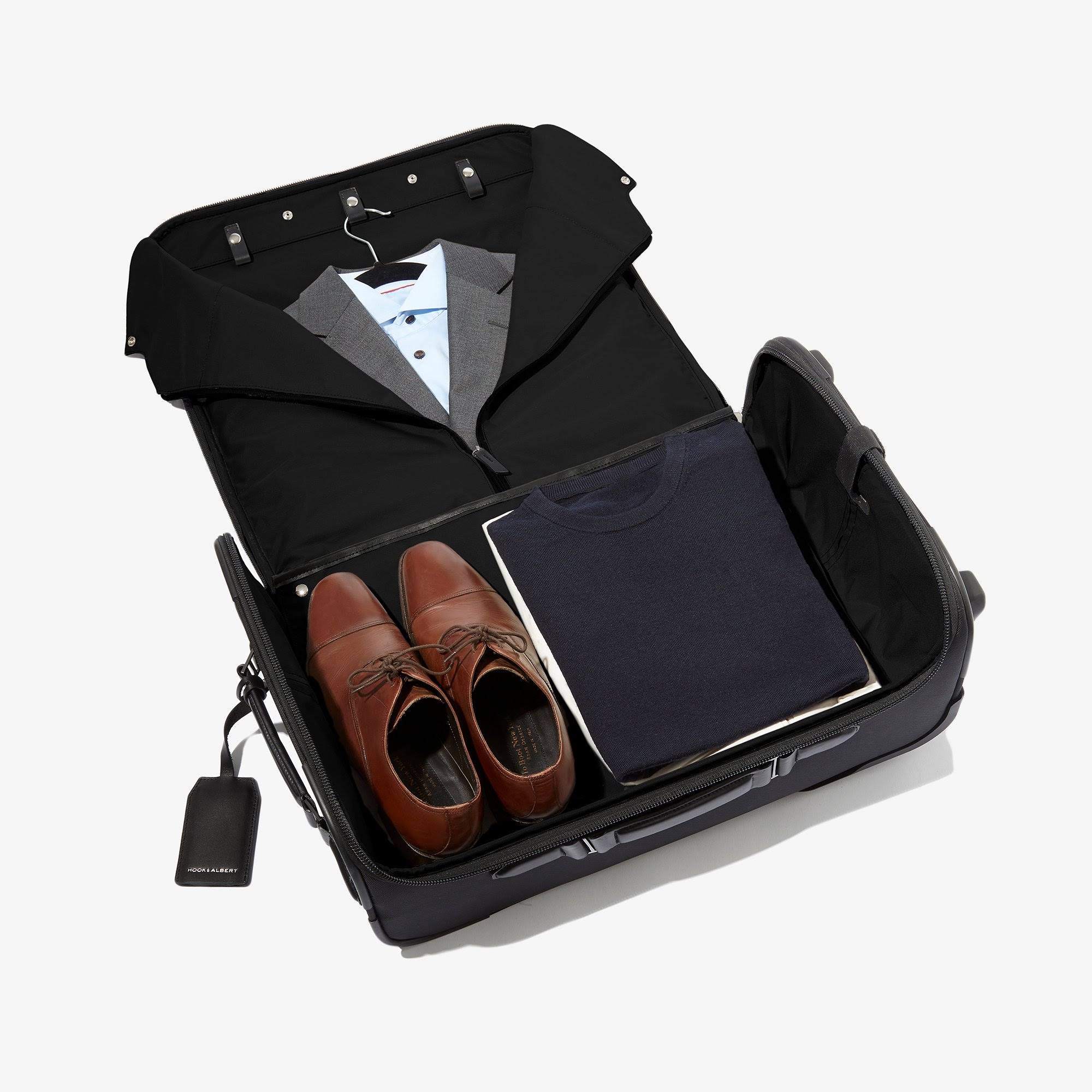 Hook u0026 Albert Garment Luggage Carry-On Suitcase | Black