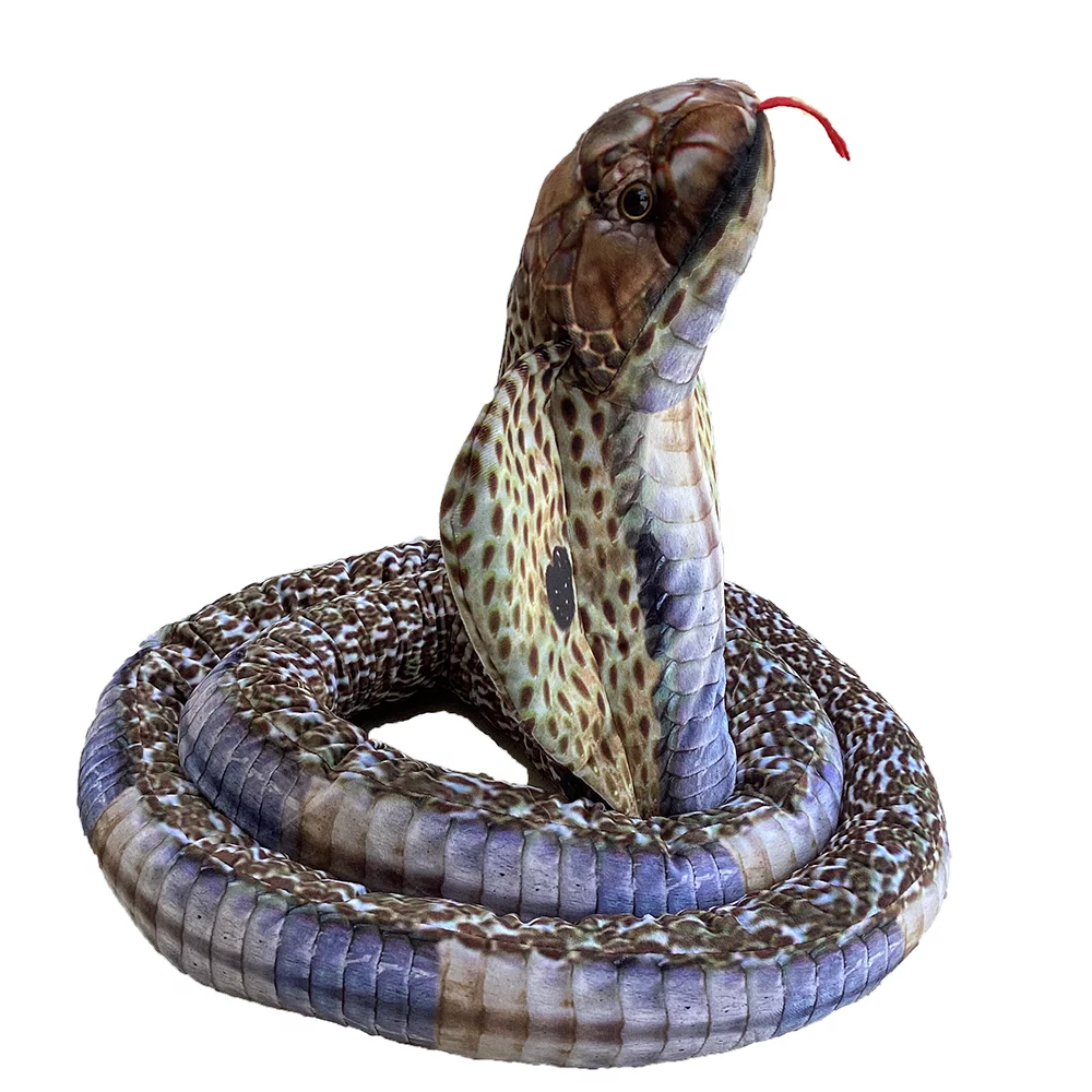 Texas Toy Distribution - Cobra 9.8 Foot Long Snake Plush Stuffed Animal - Curated Treasures Market