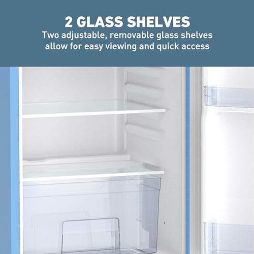 West Bend Mini Fridge with Freezer Retro-Styled for Home Office or Dorm