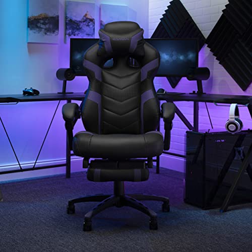 RESPAWN 110 Pro Gaming Chair - Gaming Chair with Footrest, Reclining Gaming Chair, Video Gaming Computer Desk Chair, Adjustable Desk Chair