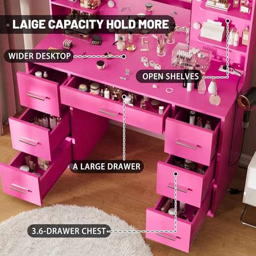 Furmax Vanity Desk with Mirror