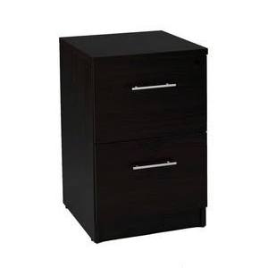 Premium Pro 2-Drawer File Cabinet Desk High (Vertical/Lateral/File Pedestal - Espresso), Brown, Rye Studio