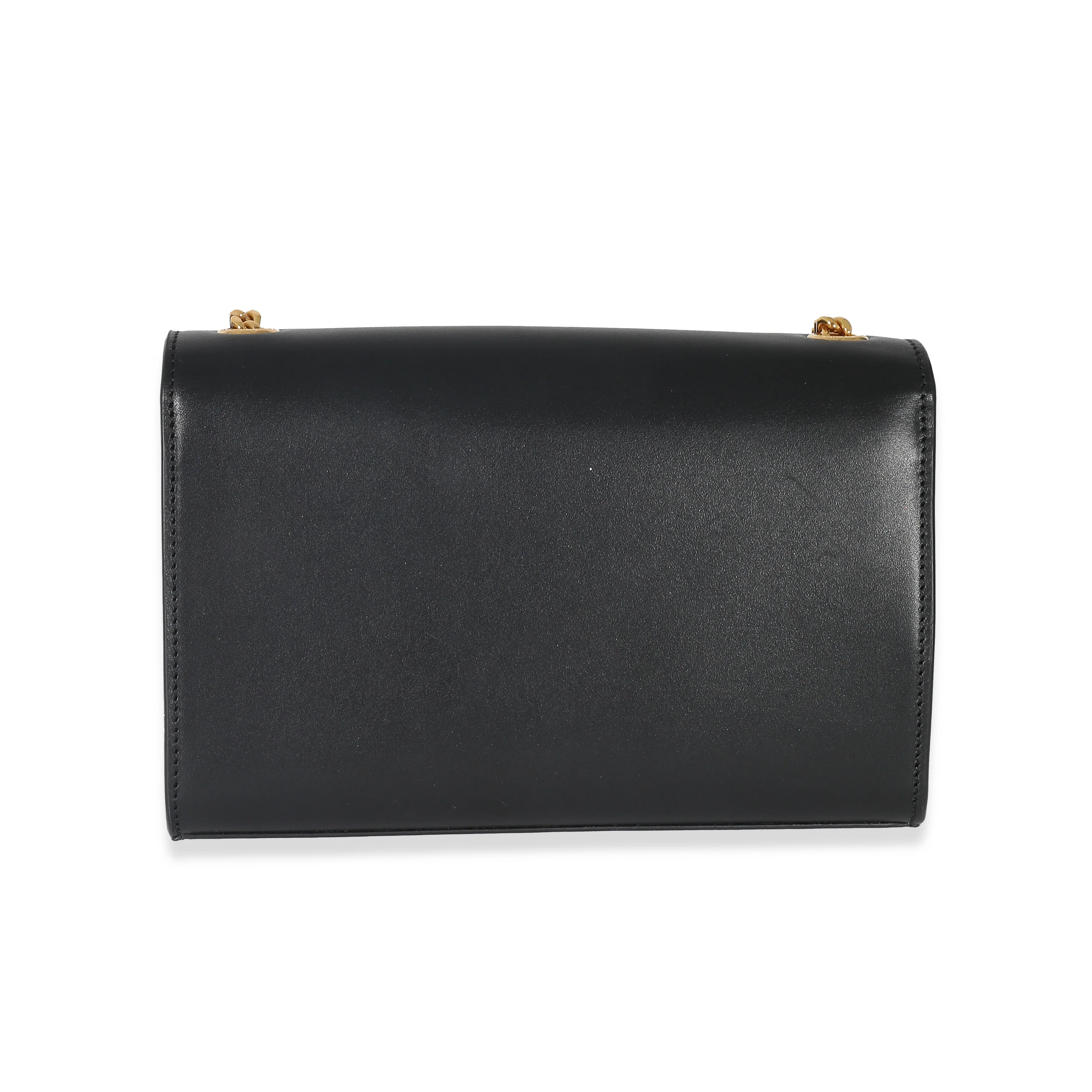 Saint Laurent Black Smooth Leather Small Kate Tassel Bag