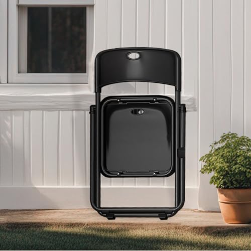 YLGJ&TIDY 8 Pack Plastic Folding Chair, Stackable Portable Foldable Chair for Outside, Lightweight Folding Chairs with Ventilation Holes, for Indoor