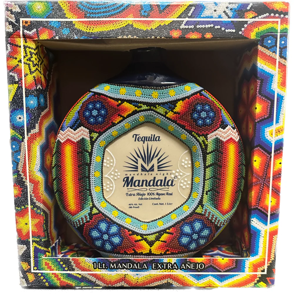 Tequila Mandala Extra Anejo Chaquira Art Limited Edition - Nestor Liquor