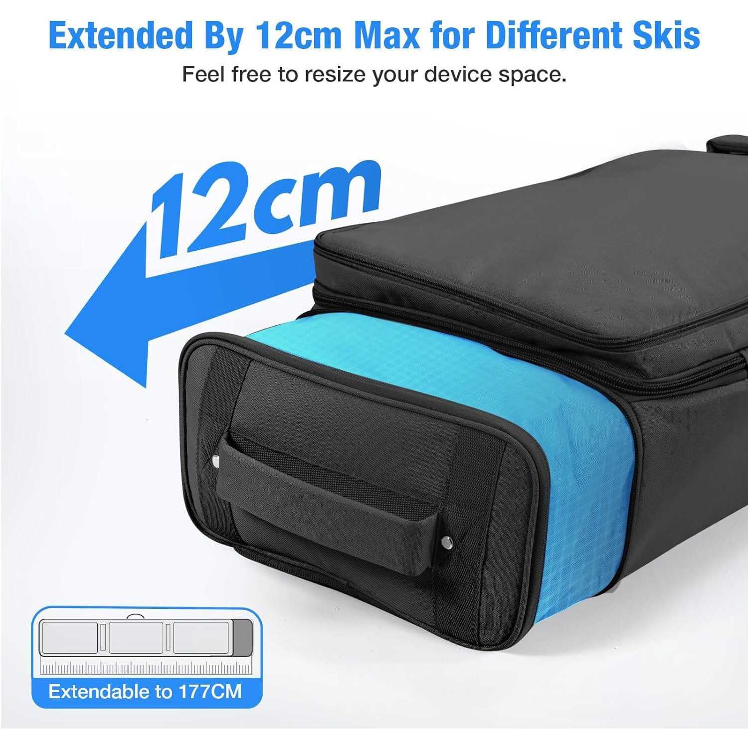 Dashingnoah Rolling Ski Bags with Wheel Padded Waterproof Snowboard Bag for Air Travel - Sports Supplies Online Store