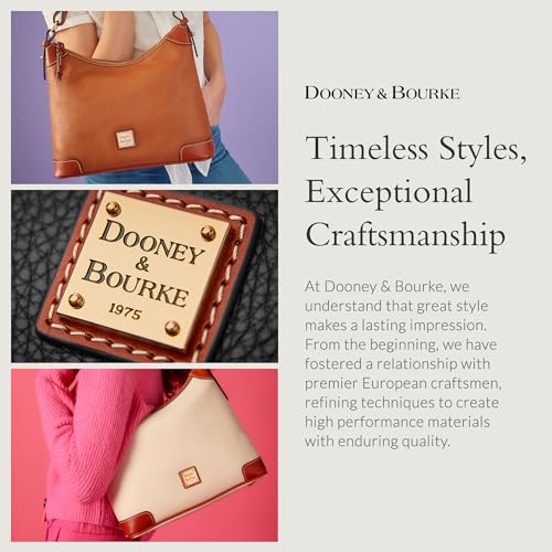 Dooney & Bourke Women's Small Lexington Tote in Pebble Grain Leather, Handbag with Long Leather Shoulder Straps