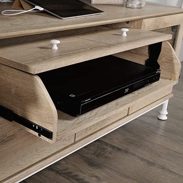 Sauder Canal Street Entertainment Credenza, For TV's up to 60", Northern Oak Finish
