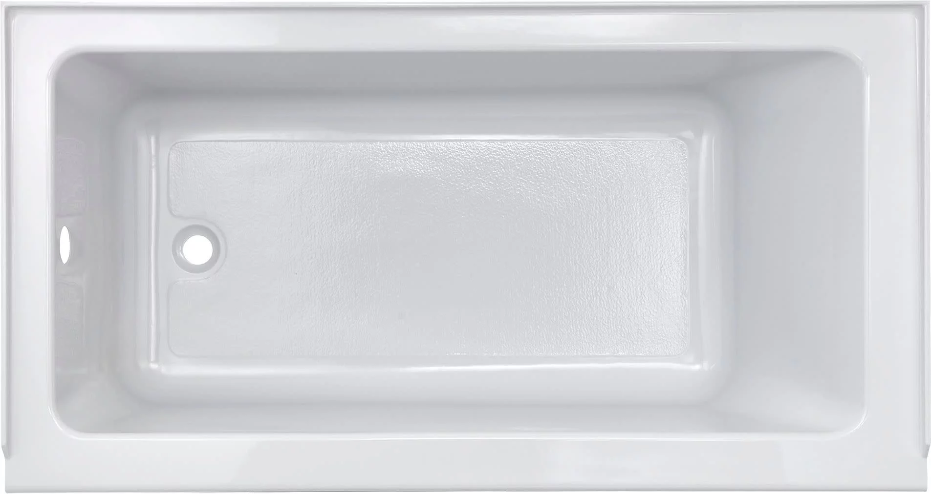 American Standard Studio 60 x 30in Acrylic Integral Apron Bathtub With Right-Hand Outlet in White - Radiant Selections