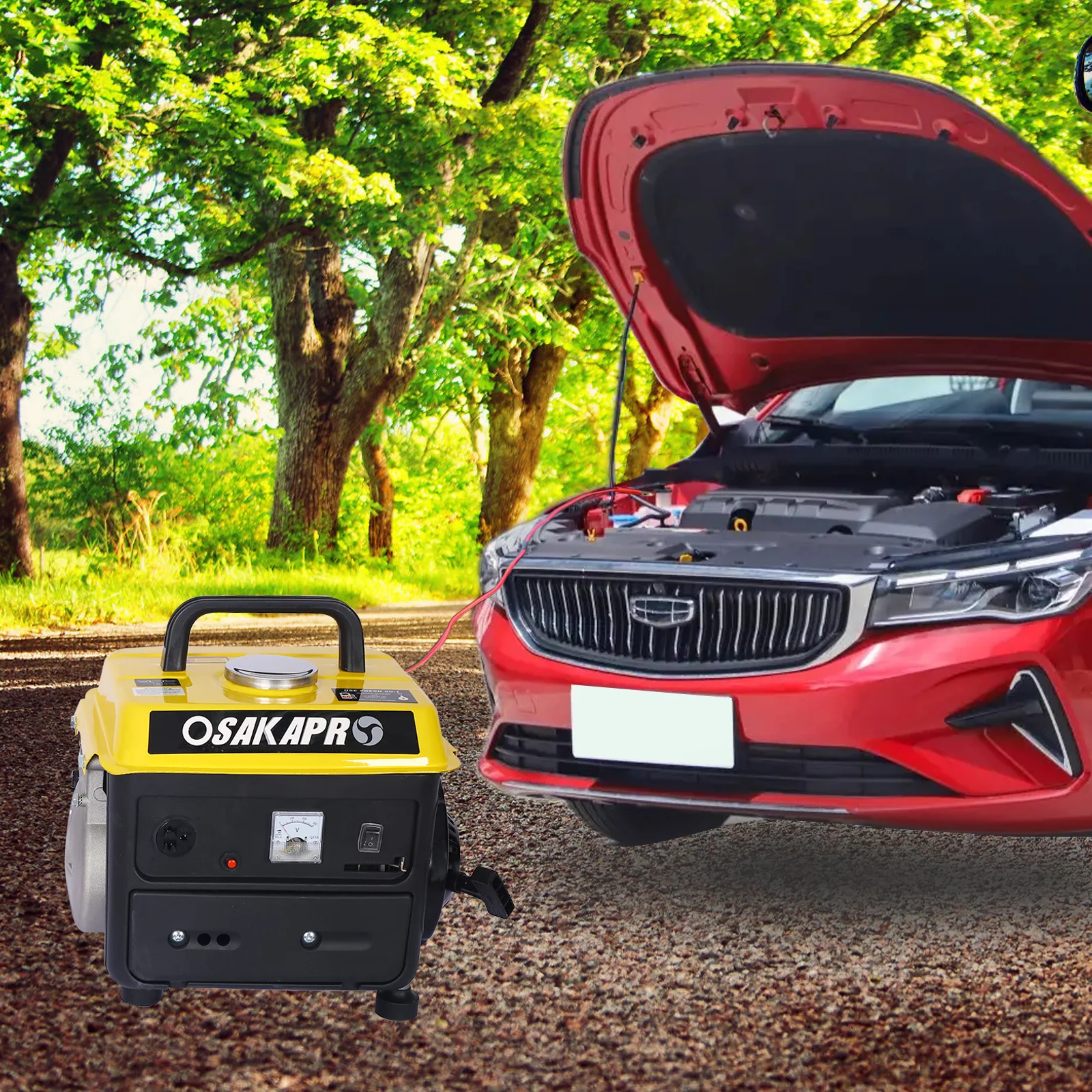 iRerts Portable Generator, 71CC Outdoor Generator Gas Powered with 2 Stroke and Handle