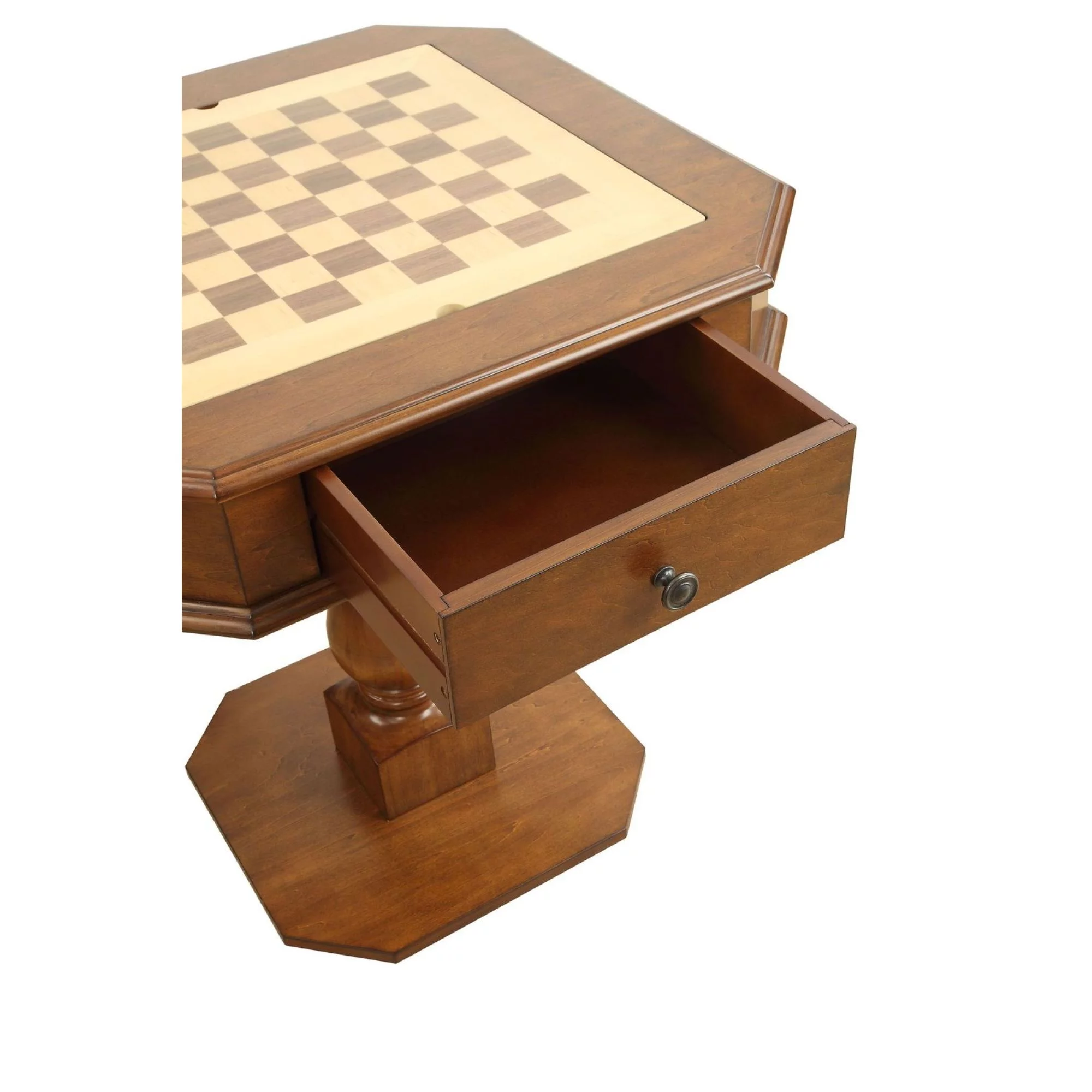 Transitional Style ACME Bishop Game Table in Cherry