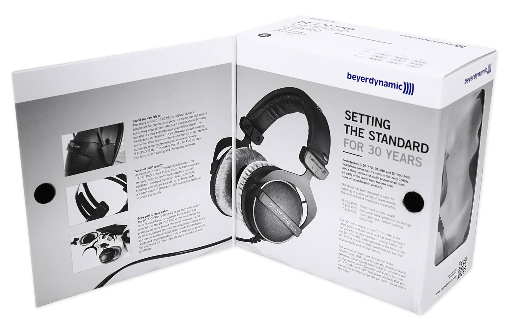 Beyerdynamic Dt-770-pro-250 Closed Back Reference Studio Headphones+Free Speaker
