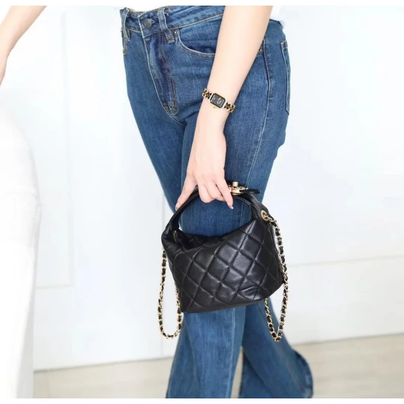Chanel Small Lambskin Hobo Bag As1745